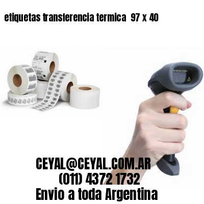 etiquetas transferencia termica  97 x 40