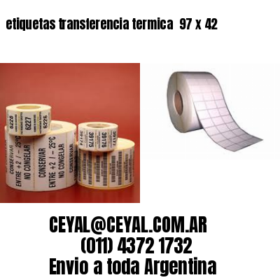 etiquetas transferencia termica  97 x 42