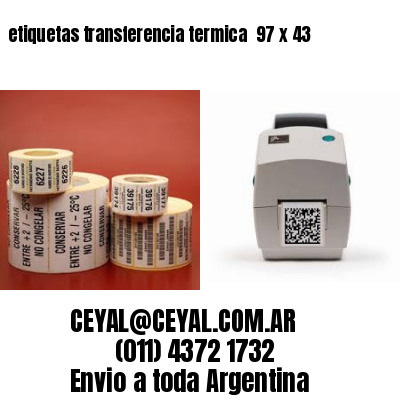 etiquetas transferencia termica  97 x 43