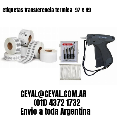 etiquetas transferencia termica  97 x 49