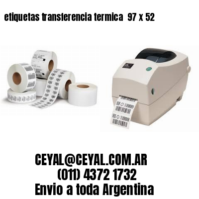 etiquetas transferencia termica  97 x 52