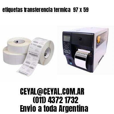 etiquetas transferencia termica  97 x 59