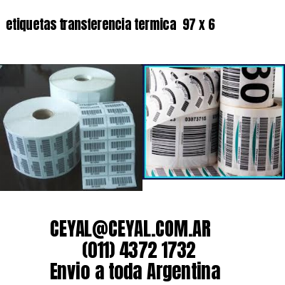 etiquetas transferencia termica  97 x 6
