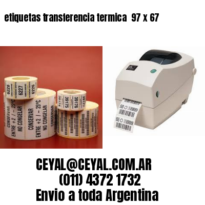 etiquetas transferencia termica  97 x 67