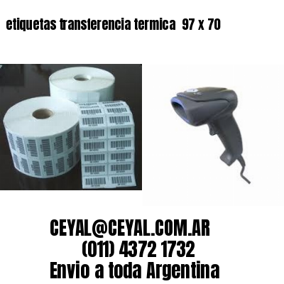 etiquetas transferencia termica  97 x 70