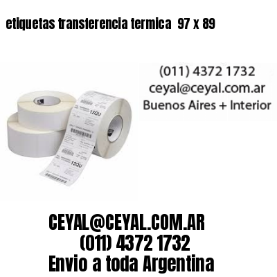 etiquetas transferencia termica  97 x 89