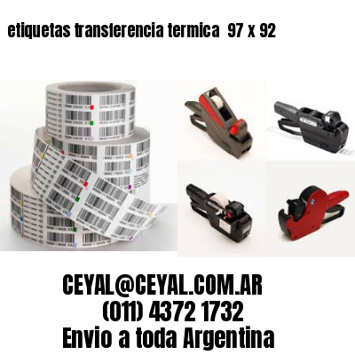 etiquetas transferencia termica  97 x 92