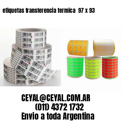 etiquetas transferencia termica  97 x 93