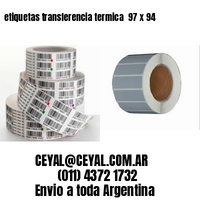 etiquetas transferencia termica  97 x 94