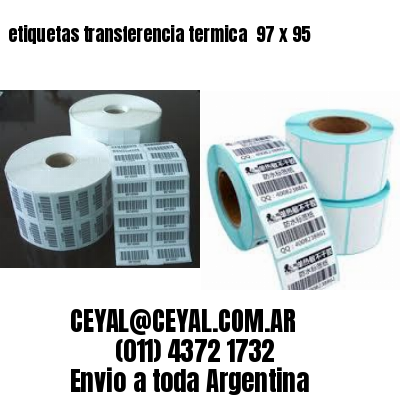 etiquetas transferencia termica  97 x 95