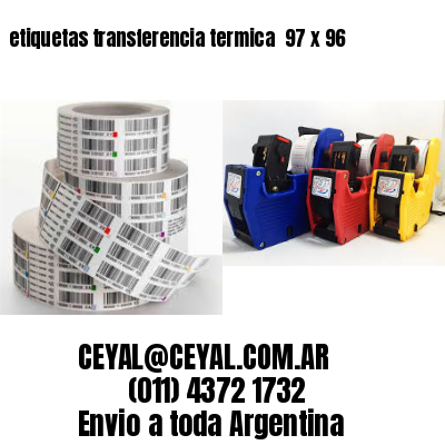 etiquetas transferencia termica  97 x 96