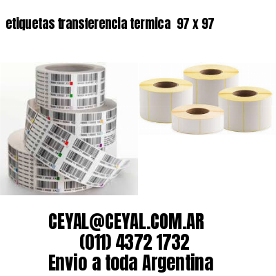etiquetas transferencia termica  97 x 97