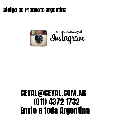 Código de Producto argentina