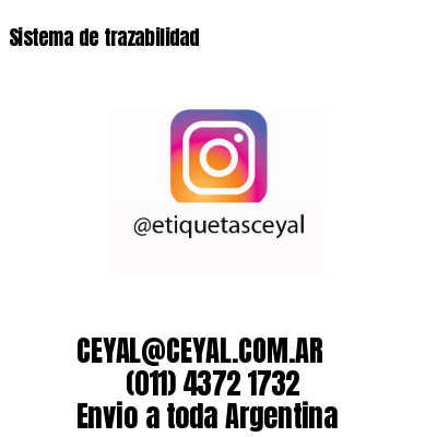 Sistema de trazabilidad