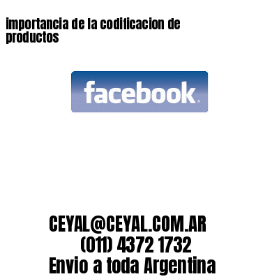 importancia de la codificacion de productos