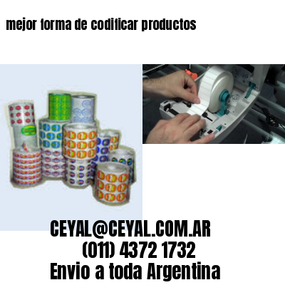 mejor forma de codificar productos