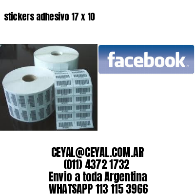 stickers adhesivo 17 x 10