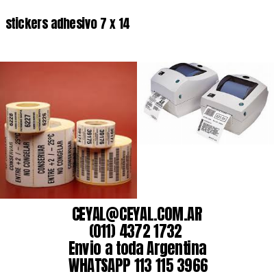 stickers adhesivo 7 x 14