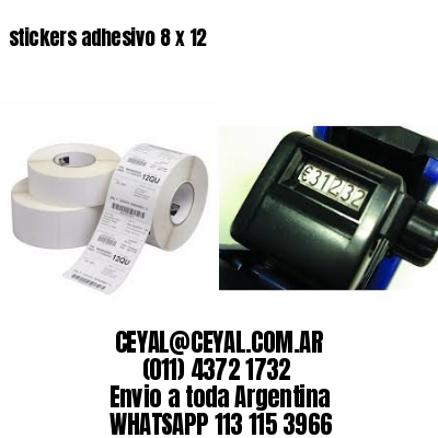stickers adhesivo 8 x 12