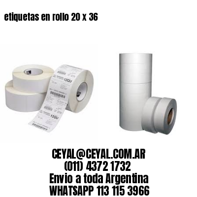 etiquetas en rollo 20 x 36