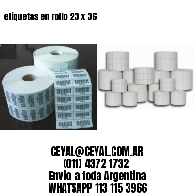 etiquetas en rollo 23 x 36