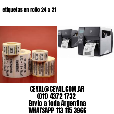 etiquetas en rollo 24 x 21