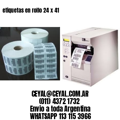 etiquetas en rollo 24 x 41