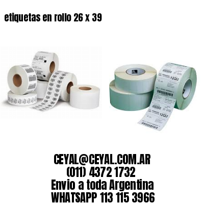 etiquetas en rollo 26 x 39