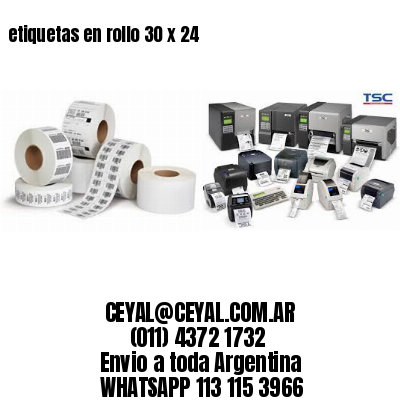 etiquetas en rollo 30 x 24