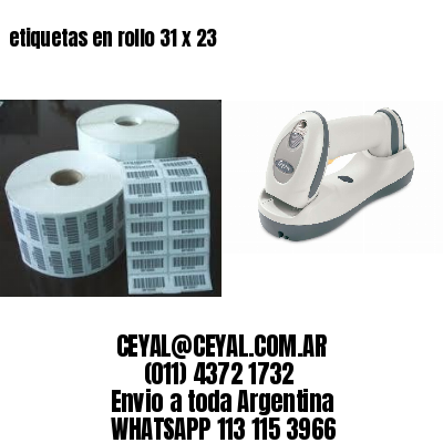 etiquetas en rollo 31 x 23
