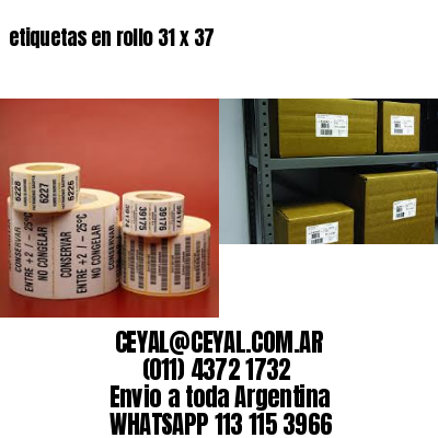 etiquetas en rollo 31 x 37