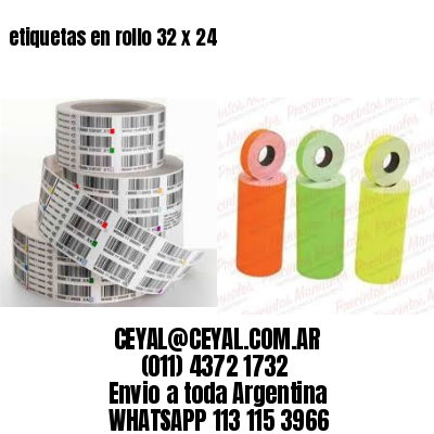 etiquetas en rollo 32 x 24