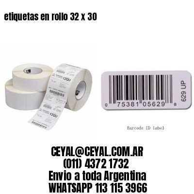 etiquetas en rollo 32 x 30