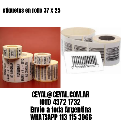 etiquetas en rollo 37 x 25