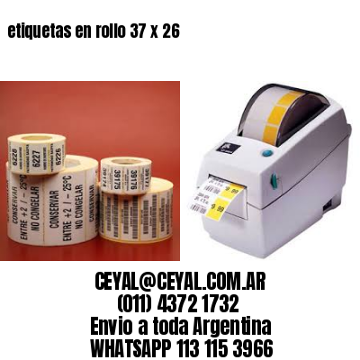 etiquetas en rollo 37 x 26