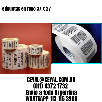 etiquetas en rollo 37 x 27