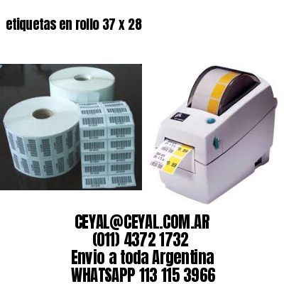 etiquetas en rollo 37 x 28