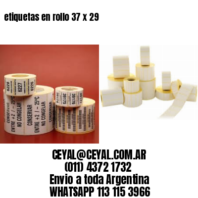 etiquetas en rollo 37 x 29