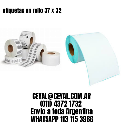 etiquetas en rollo 37 x 32