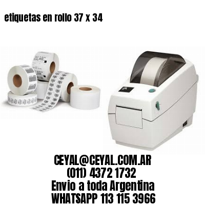 etiquetas en rollo 37 x 34