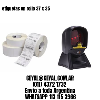 etiquetas en rollo 37 x 35