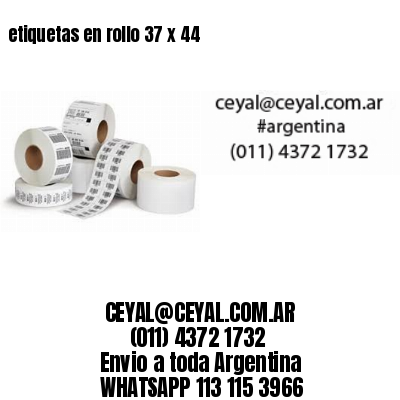 etiquetas en rollo 37 x 44
