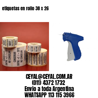 etiquetas en rollo 38 x 26