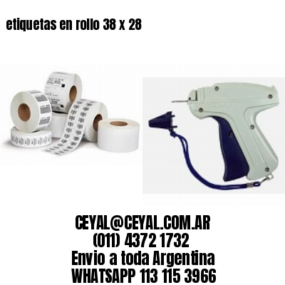 etiquetas en rollo 38 x 28