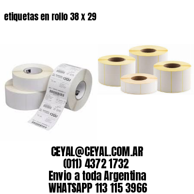 etiquetas en rollo 38 x 29