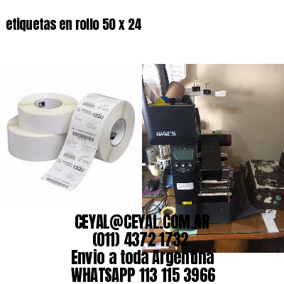 etiquetas en rollo 50 x 24