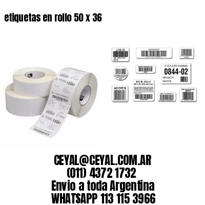 etiquetas en rollo 50 x 36