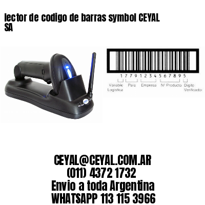 lector de codigo de barras symbol CEYAL SA