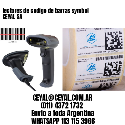 lectores de codigo de barras symbol CEYAL SA