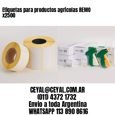 Etiquetas para productos agrícolas REMO x2500